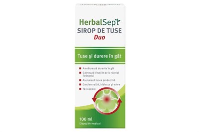 Sirop de Tuse Herbalsept Duo 100ml Zdrovit foto