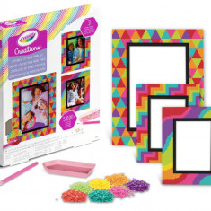 Set de rame foto personalizate Crayola cu cristale colorate - RESIGILAT