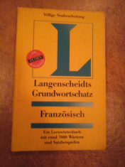 LANGENSCHEIDTS GRUNDWORTSCHATZ - FRANZOSISCH - VOLLIGE NEUBEARBEITUNG foto