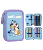 Neceser Echipat Cerda Bluey cu 2 Compartimente, Materiale Scolare, Peste 3 Ani, 13x20x5 cm