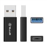 Cumpara ieftin Adaptor USB-A la USB-C Tellur, 3A, viteze de transfer de