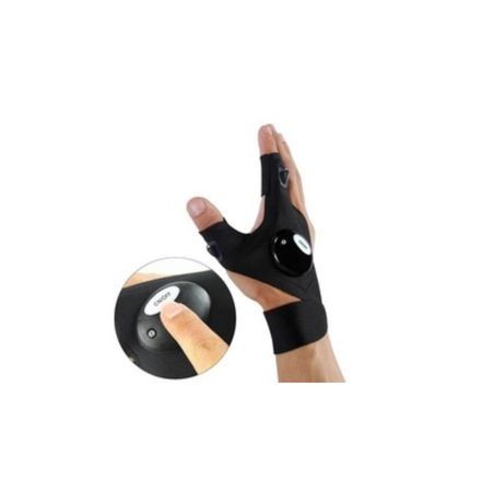 Manusa cu degete iluminate, LED, Marime universala