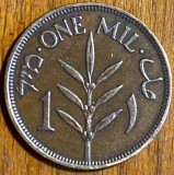 PALESTINA BRITANICA 1 MIL 1927/ BRONZ/ 3,23 g. / 21 mm./ moneda din poze