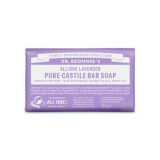 Sapun solid cu lavanda Castilia, 140 g, Dr. Bronner&#039;s