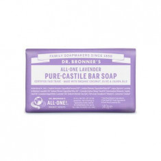 Sapun solid cu lavanda Castilia, 140 g, Dr. Bronner's