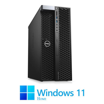 Workstation Dell Precision 5820, Quad Core W-2123, 32GB, Quadro K620, Win 11 Home foto