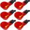 Set 6 adapatori pentru pasari, longziming, Plastic, Rosu