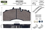 Set placute frana spate