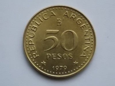 50 PESOS 1979 ARGENTINA-comemorativa foto