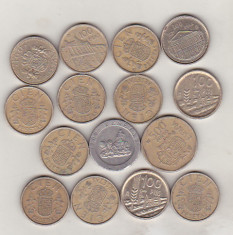 bnk mnd Spania - lot monede - 2000 pesetas foto