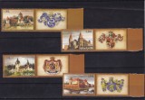 ROMANIA 2008 LP 1810 d CASTELE DIN ROMANIA SERIE CU VINIETA MNH
