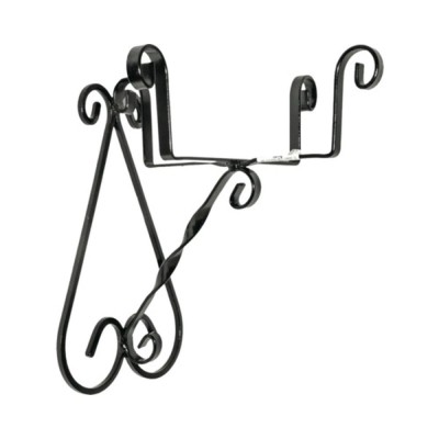 Suport ghiveci perete 18cm negru foto