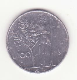 Italia 100 Lire 1971 - large type