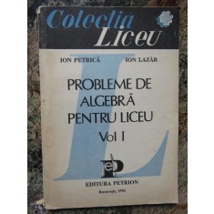 Probleme de algebra pentru liceu, vol. I &ndash; Ion Petrica, Ion Lazar