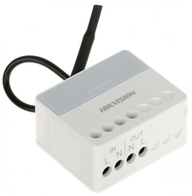 Modul releu AX PRO Hikvision DS-PM1-O1H-WE, 1 x output NO/NC (AC 100~240 V, Max foto