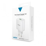 Accesorii auto si calatorie Vetter Universal Travel Charger, with Quick Charge 3.0 TECHNOLOGY, White