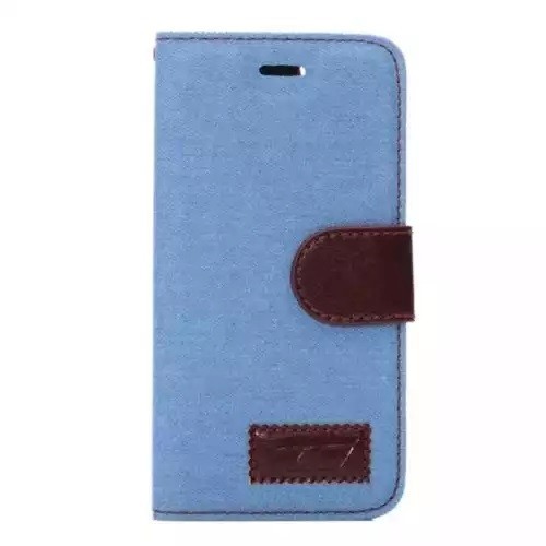 Husa Denim iPhone 6 6s 4.7&quot; + folie protectie display + stylus