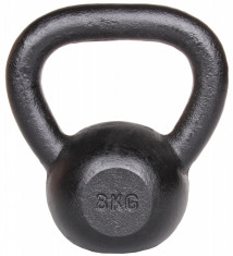 Kettlebell Metal Gantera negru 4 kg foto