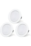 Spot LED &icirc;ncorporat, 12 V, dimabil 3.5 W, 3000 K, alb cald, 300 lumeni, extra plat, lumini LED &icirc;ncorporate pentru mobilă, camper, caravană, barcă, sal