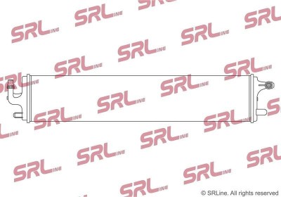 Radiator Mercedes Clasa C, motor: 1.5 T, 2.0 d, 2.0 T, radiator auxiliar; intrare/iesire conectare rapida; Mhev, 635x137x14, SRLine, Aluminiu/ foto