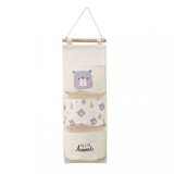 Organizator textil suspendat pentru jucarii si depozitare, Animals, 59x19.5 cm, Jovy