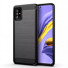 Husa Samsung Galaxy A71 Carbon Negru Techsuit foto