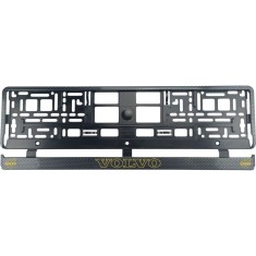 Set 2 bucati, suport numar inmatriculare carbon VOLVO V