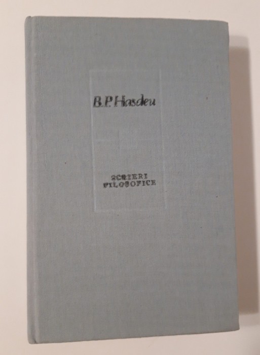 B P Hasdeu Scrieri filosofice