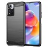 Husa Xiaomi Redmi Note 11 Pro+ 5G Techsuit Carbon Neagra. Protectie, Subtire, Antizgarieturi