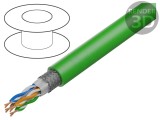 Cablu Ethernet Industrial SF/UTP Cat 6a 24AWG PVC