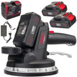 Ventuza vibranta pentru placi ceramice, gresie, faianta, cu acumulatori, 21 V 21000 r/min, capacitate baterie 2 Ah, Red Technic