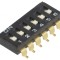 Comutator DIP-SWITCH 6 Secțiuni ON-OFF 0,025A 24VDC