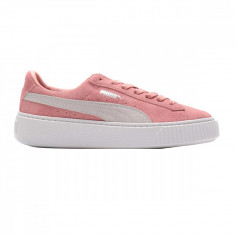 Tenisi femei Puma Suede Platform Roz Alb foto