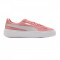 Tenisi femei Puma Suede Platform Roz Alb