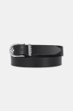 HUGO curea de piele femei, culoarea negru, 50537156