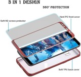 Cumpara ieftin Husa FullBody Silicon MyStyle Rose-Gold pentru Samsung Galaxy S8 Plus acoperire completa 360 grade cu folie de protectie gratis
