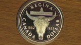 Canada -moneda comemorativa argint- 1 dollar 1982 Centennial PROOF senzationala, America de Nord