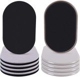 Set de 8 glisoare pentru mobila Ezprotekt, pasla/plastic/spuma, bej/negru, 24,1 x 14,6 cm