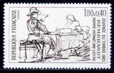 C2166 - Franta 1983 - Ziua marcii.neuzat,perfecta stare foto