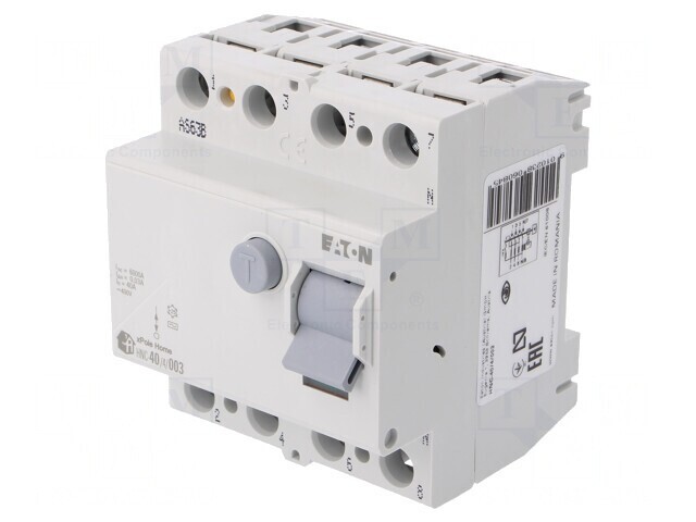&Icirc;ntrerupător Diferențial 40A 30mA 4P IP40 RCD