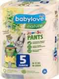 Babylove nature Nature scutece chiloțel junior nr.5, 18 buc