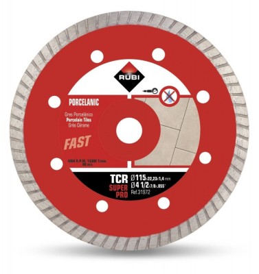 Disc diamantat pt. gresie portelanata 115mm, TCR 115 SuperPro - RUBI-31972 foto