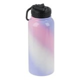 Sticlă Izotermă din Oțel Inoxidabil cu Model Degrad&eacute; și Paie, 1000ml, CMCLASS