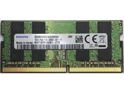 Memorie Laptop, Sodimm 16GB DDR4 2RX8 PC4-2666V M471A2K43DB1-CTD non-ECC, CL19, Samsung, bulk foto