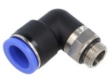 Racord push-in unghi 90&deg; rotativ 0,95-15bar 0-60&deg;C