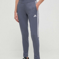 adidas Performance pantaloni de antrenament Tiro 23 culoarea gri, cu imprimeu HZ3018