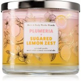 Bath &amp; Body Works Plumeria &amp; Sugared Lemon Zest lum&acirc;nare parfumată 411 g