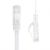 Cablu retea cat6 Plat DeTech, 5M, UTP, albastru, mufat 2 x rj45 cat.6