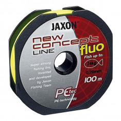 Fir textil Concept Line 100m galben fluo Jaxon (Diametru fir: 0.25 mm)