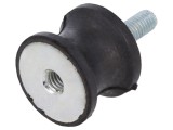 Atenuator de Vibrații M6 25mm Guma 20mm 6mm